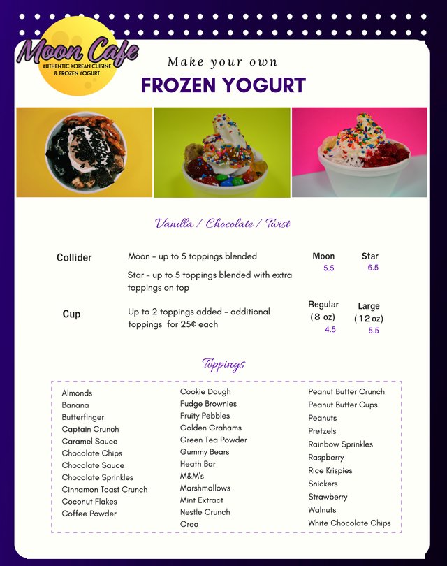 Wine Moon Cafe Ann Arbor Korean Restaurant Frozen Yogurt Wine Moon Cafe Ann Arbor Korean Restaurant Frozen Yogurt